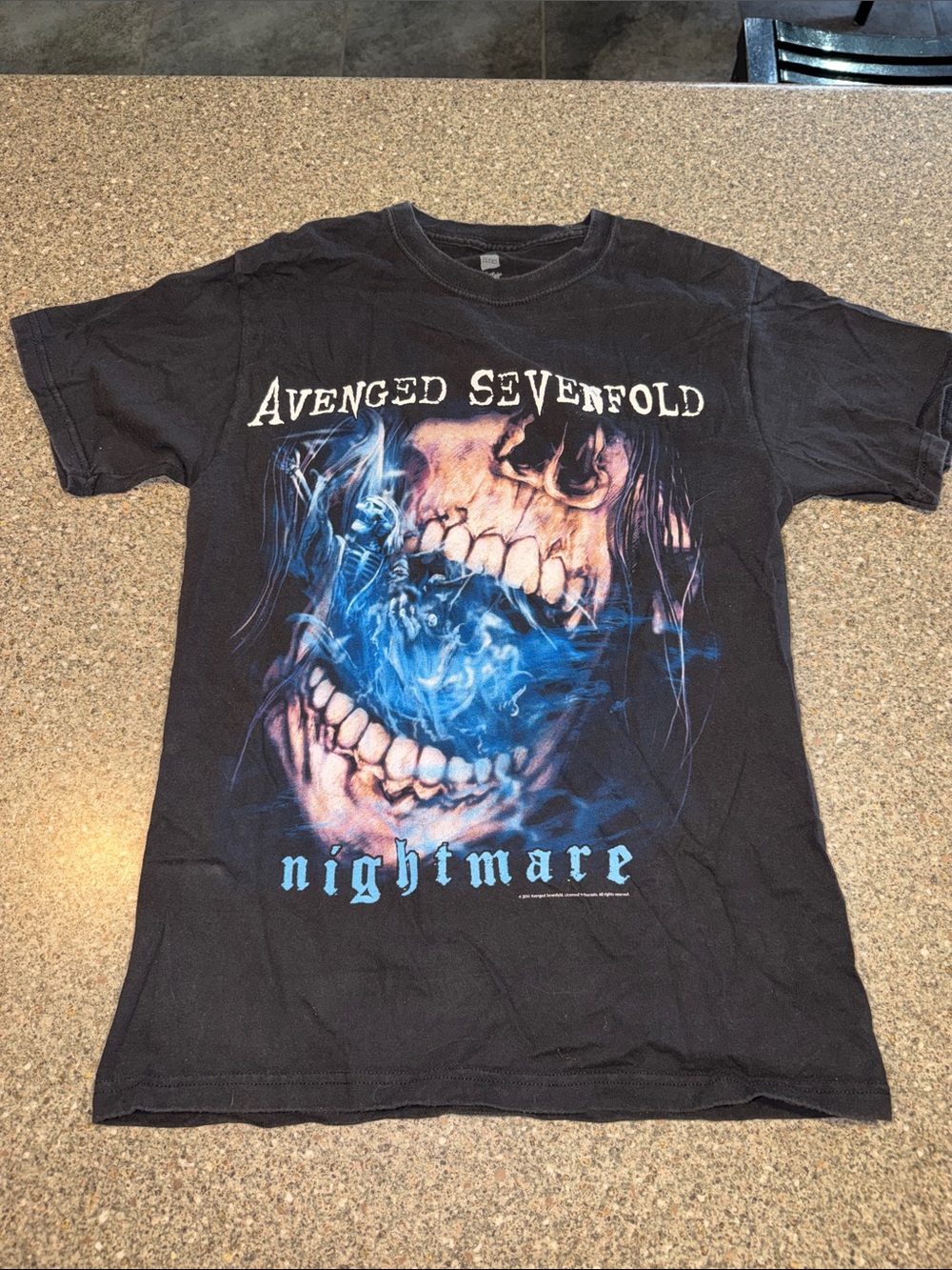 Avenged Sevenfold 'Nightmare' Black Graphic Short Sleeve Tee - vintage 2010